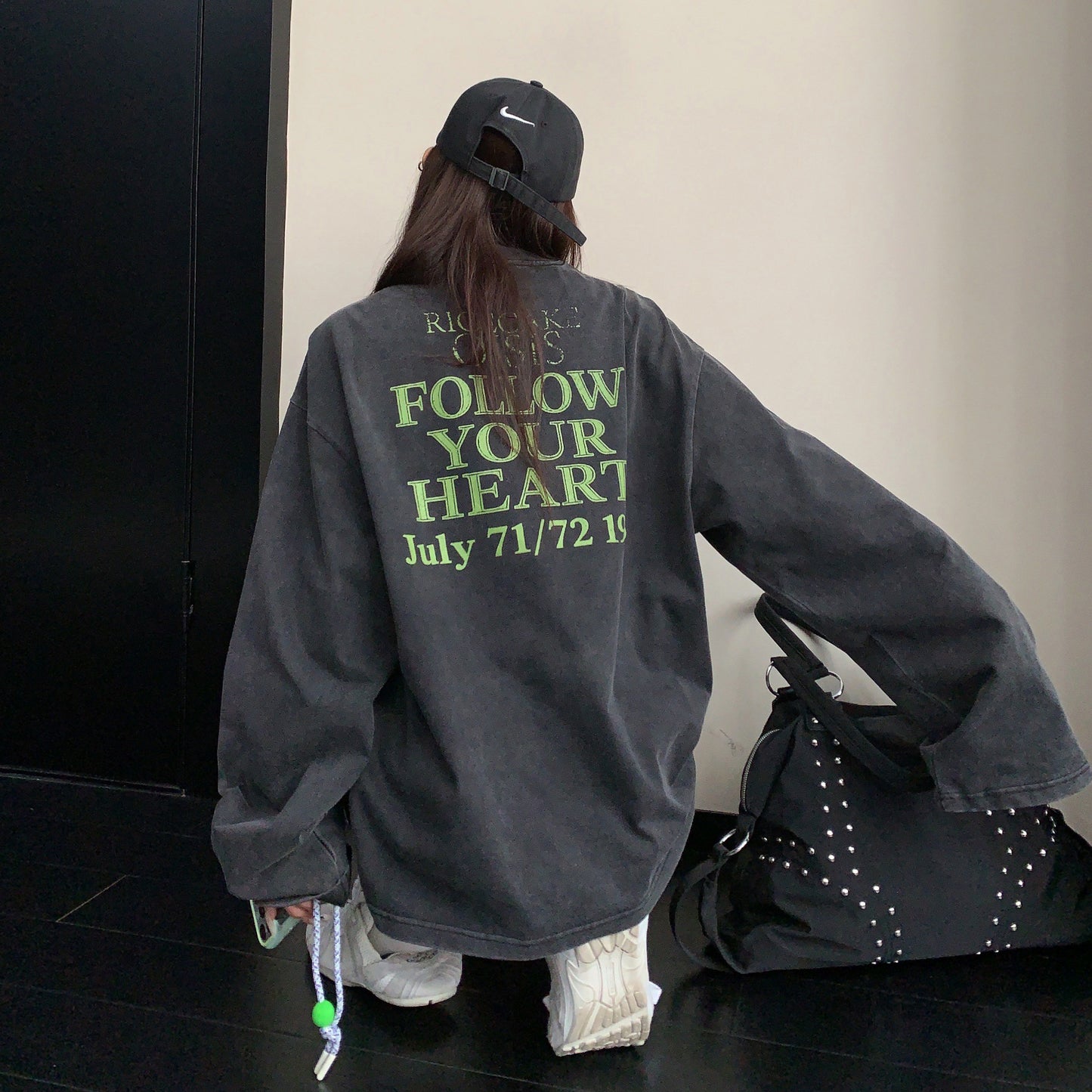 【トップス】アメリカンヴィンテージウォッシュロンT レディース オーバーサイズ 秋コーデ 長袖Tシャツ【FCシリーズ】