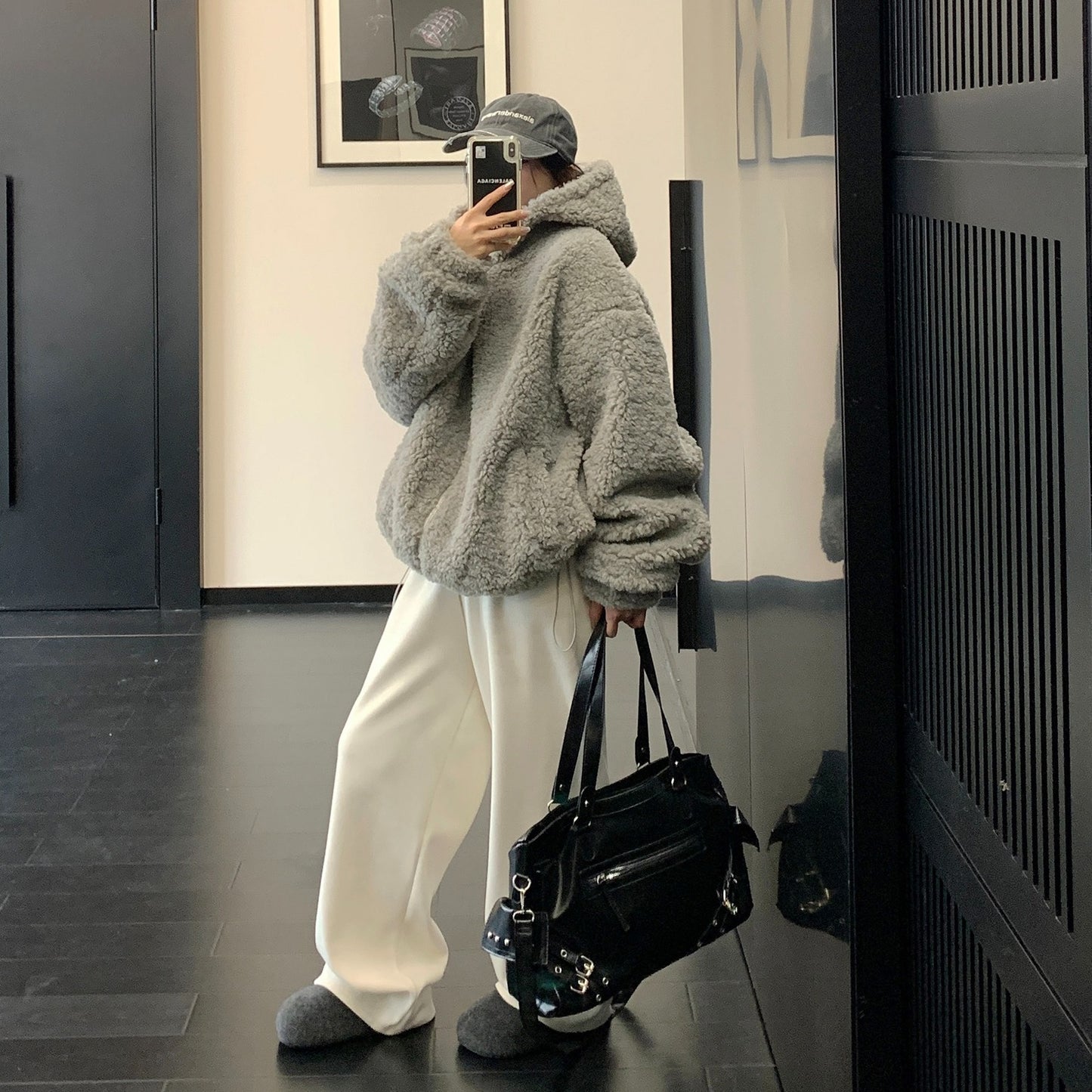 【アウター】厚手 ボア フード付き 中綿ジャケット 【FCシリーズ】