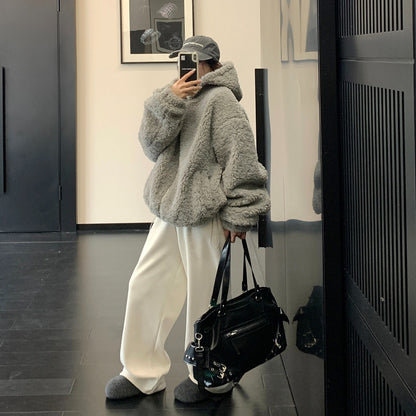 【アウター】厚手 ボア フード付き 中綿ジャケット 【FCシリーズ】