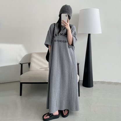 【ワンピース】夏 ルーズ アルファベット カジュアル タンクトップ ワンピース 【FCシリーズ】