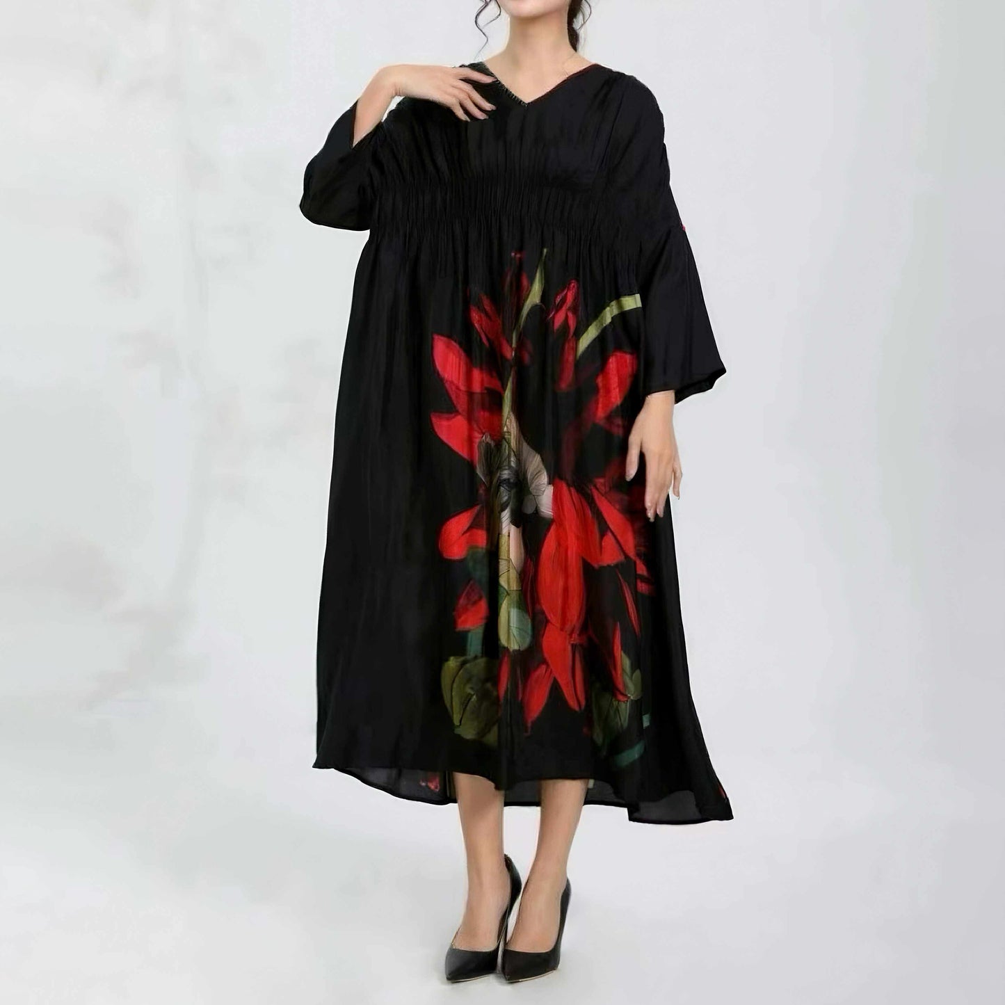 【ワンピース】新作 ファッション 気質 大きいサイズ レディース ゆったりシルエット 着痩せ 長袖ワンピース
【SHシリーズ】