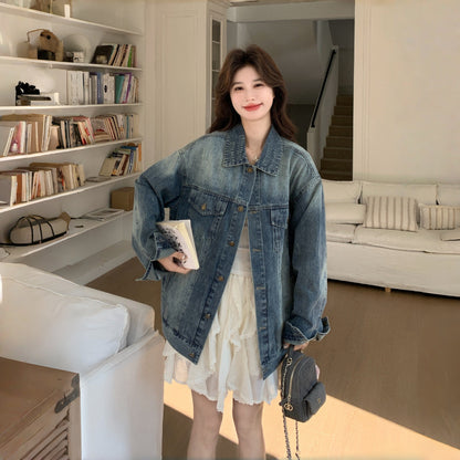 【アウター】香港風 ゆったり カジュアル アメリカン 着痩せ ジャケット【JZシリーズ】