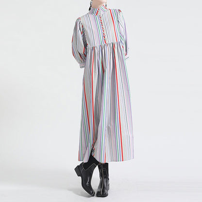 【ワンピース】日系 レトロ 配色 レインボーストライプ パフスリーブ ワンピース レディース 春新作 ファッショナブル 気質 大人可愛い
【SHシリーズ】