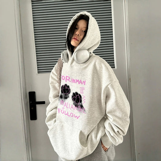 【トップス】アメリカンスタイル レトロ フード付き 合わせやすい パーカー【FCシリーズ】