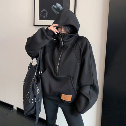 【トップス】カジュアル 刺繍 ショート丈 裏起毛 スウェット レディース トレンド パーカー【FCシリーズ】