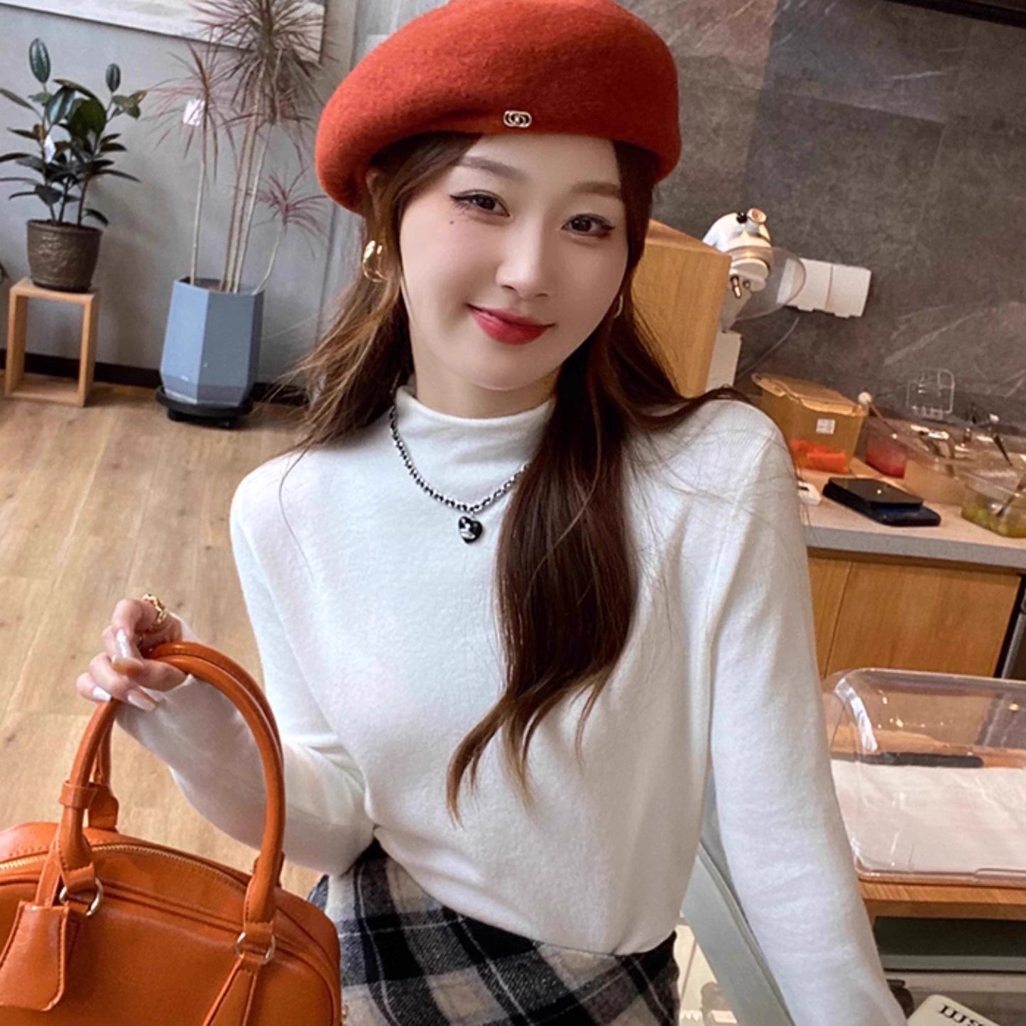 【60%OFF⭐️早い者勝ち】【トップス】★万能コーデ★ ハーフハイネック ニットトップス・ニットＴシャツ【JZシリーズ】