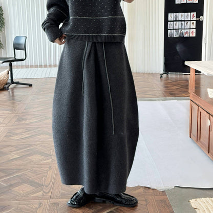 【ボトムス】春秋冬 ウール ゆるリラックス スカート スカート 【SNシリーズ】