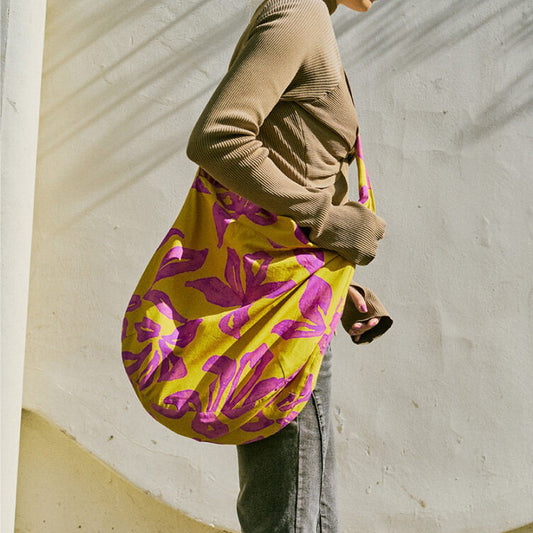 【バッグ】フラワープリント ワンショルダーバッグ レディース 大容量 斜めがけ 通勤バッグ カジュアル デザインバッグ 上品