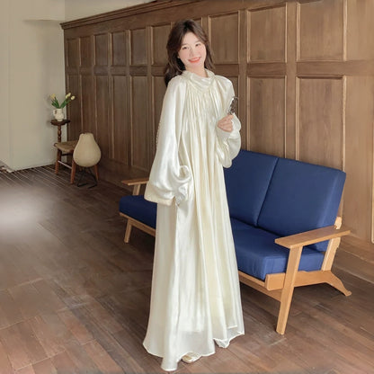 【ワンピース】高級感 ピュアで理想的な 新作 優しいテイスト フレンチ 長袖ワンピース【JZシリーズ】