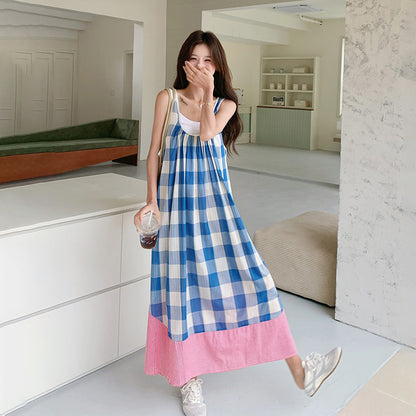 【ワンピース】写真映え抜群 カジュアル細見え 甘めノースリーブワンピース【SHシリーズ】