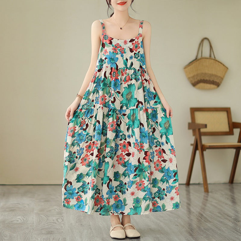 【ワンピース】大人可愛いフレアキャミワンピ｜大きいサイズ対応 ノースリーブワンピース【SHシリーズ】