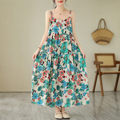 【ワンピース】大人可愛いフレアキャミワンピ｜大きいサイズ対応 ノースリーブワンピース【SHシリーズ】