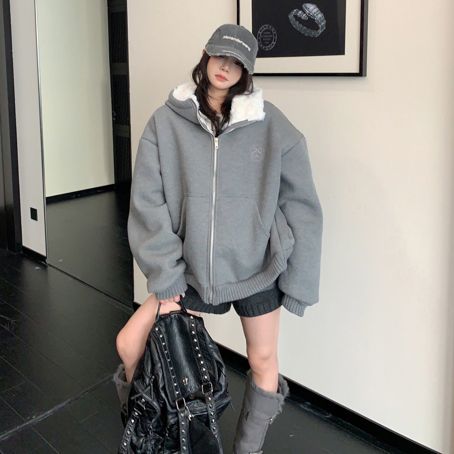 【アウター】🧸 重厚あったか裏ボア フード付き中綿ジャケット レディース 冬新作 綿入れコート【FCシリーズ】