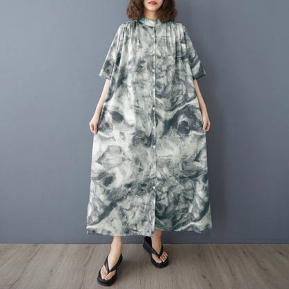 期間限定⭐️60%OFF【ワンピース】ゆったり ショールカラー ロングシャツドレス ボタンディテール 体型カバー 大きいサイズ レディース 半袖ワンピース
【SHシリーズ】