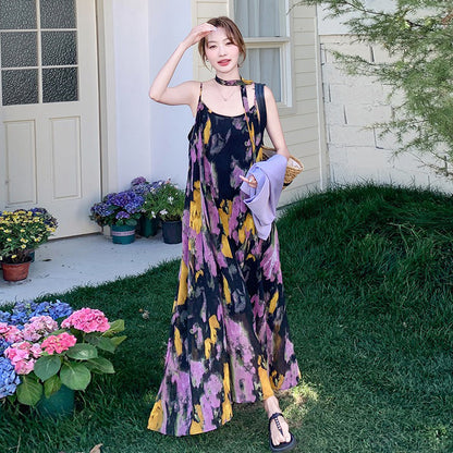 🧡みんなが選んだ人気商品🧡2点セット！【セットアップ】雰囲気たっぷりベスト＋フラワーキャミワンピース 夏新作 清楚系 着映えセットアップコーデ【SHシリーズ】