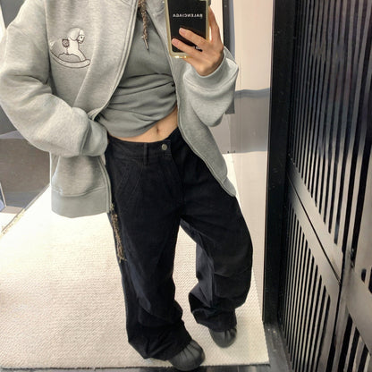 【ボトムス】ダメージ ストレート ヴィンテージ加工 デニムパンツ 【FCシリーズ】