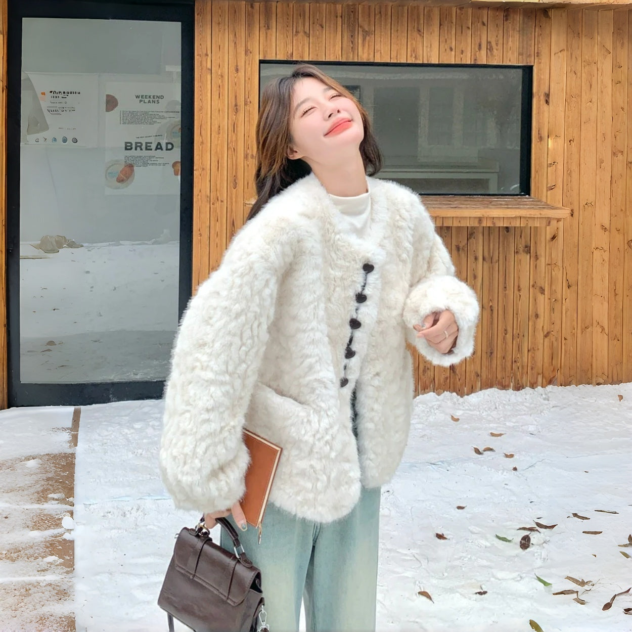 【アウター】韓国系 新作 ハート型ボタン スウィート 厚手 合わせやすい カーディガン【JZシリーズ】