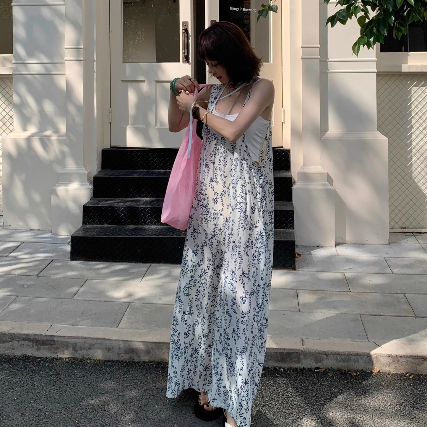 【ボトムス】夏新作 オーバーサイズ  ルーズシルエットで抜け感コーデ ゆったりリラクシーオールインワン【SHシリーズ】