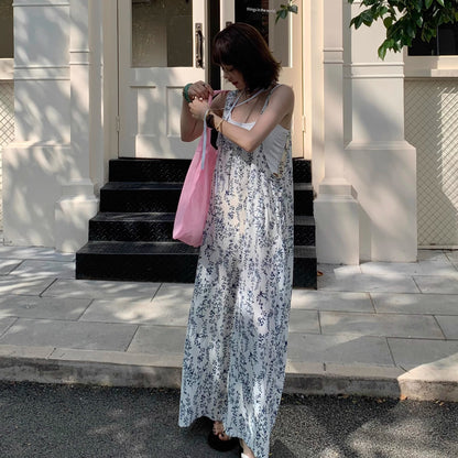 【ボトムス】夏新作 オーバーサイズ  ルーズシルエットで抜け感コーデ ゆったりリラクシーオールインワン【SHシリーズ】