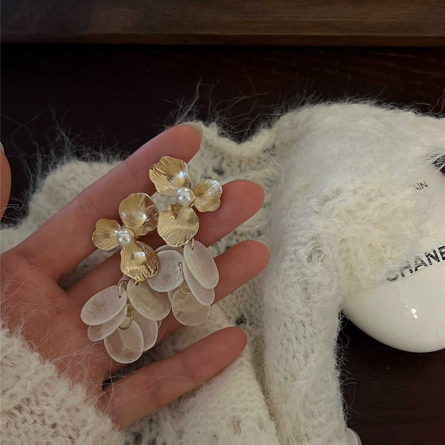 【🎁 B2G1｜先行スタート！】【グッズ】マザーオブパールの花 春 秋 夏 冬 ニッチなデザイン ノンホール 【JZシリーズ】