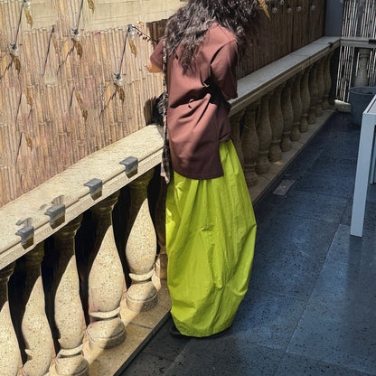 【ボトムス】夏新作 ナチュラルシンプル系 配色切り替え ゆったりカジュアルパンツ【JZシリーズ】