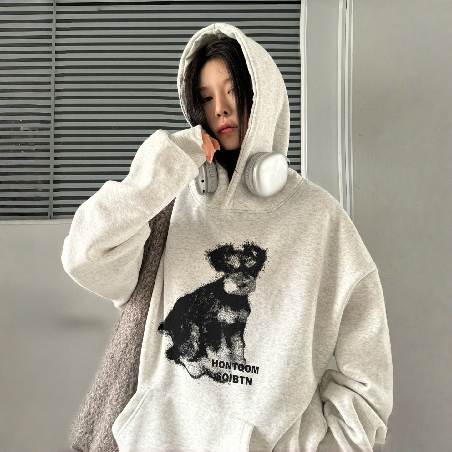 【トップス】oversize レトロ 合わせやすい 若見え  パーカー【FCシリーズ】