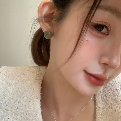 【🎁 B2G1｜先行スタート！】【グッズ】アクリルボールピアス 新作 日系 高級感 レトロ シンプル 万能 スタッドピアス