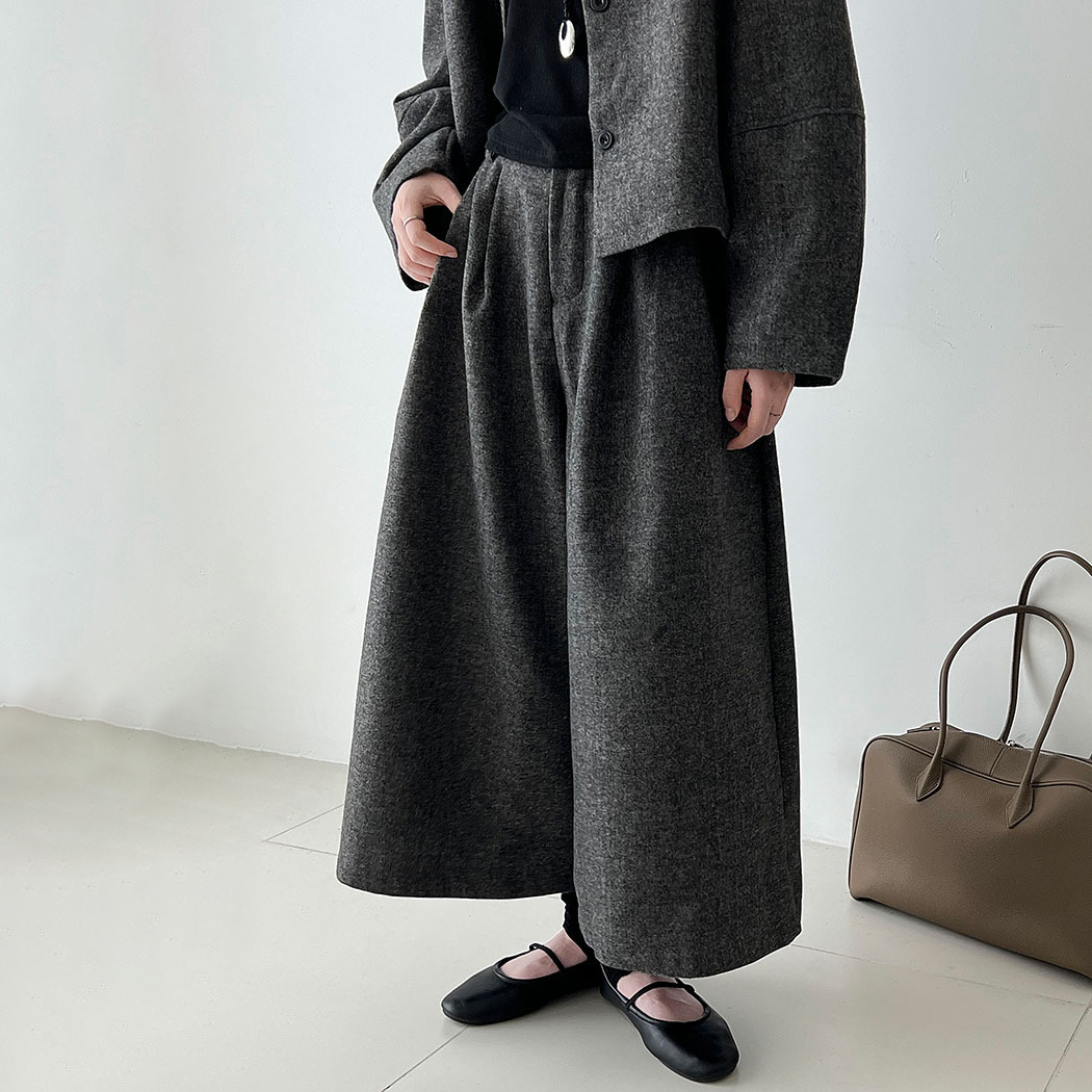 2点セット【セットアップ】秋新作 ウールジャケット＋ストレートパンツ 上下セット レディース 韓国風 レトロ 通勤コーデ【JZシリーズ】