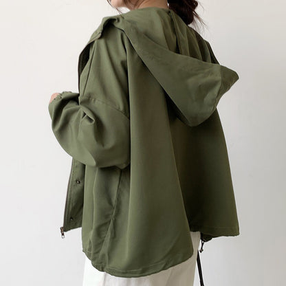 【24AW】【アウター】6color シンプル ルーズ 無地 レジャー ジャケット