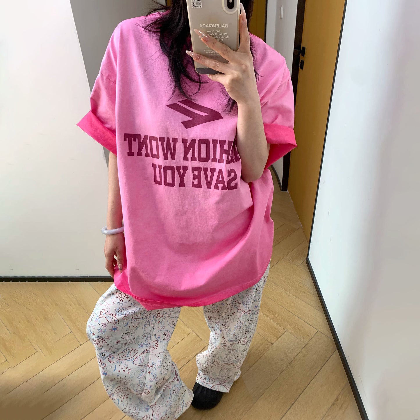 【トップス】【10～12日内発送】 夏 アメリカンウォッシュ加工 ヴィンテージ風デザイン ロゴプリント 綿100％ 半袖Tシャツ【FCシリーズ】