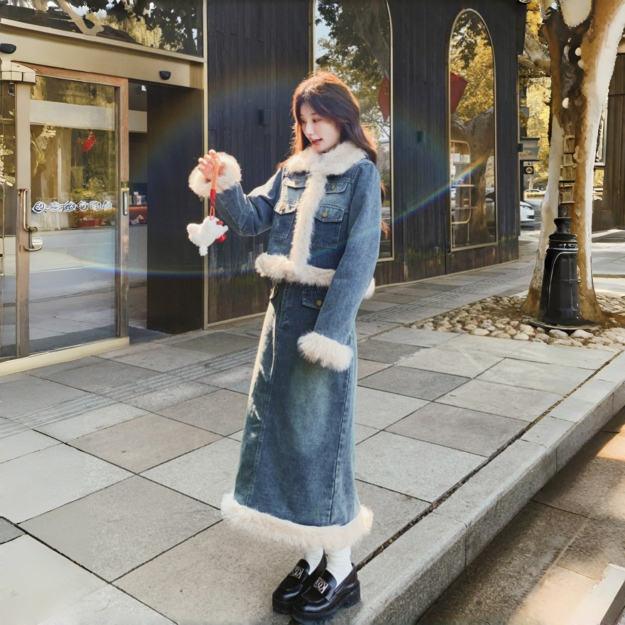 【セットアップ】デザイン性 痩せ見え 気質よい 厚手 ショートジャケット+スカート 2点セット【JZシリーズ】