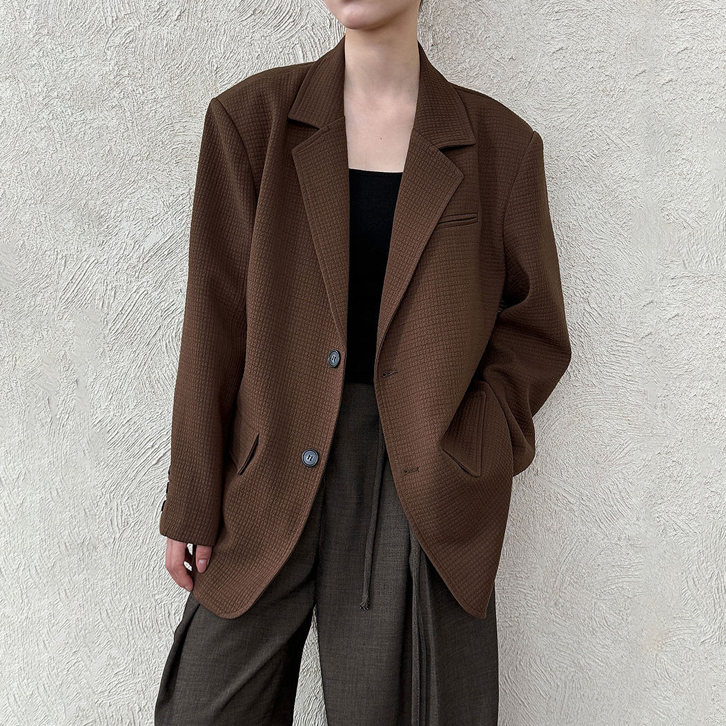 【アウター】秋コレクション レディース レトロ ゆったりシルエット 通勤・カジュアル スーツジャケット【SNシリーズ】