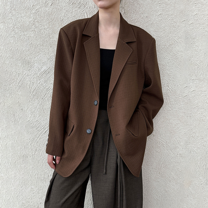 【アウター】秋コレクション レディース レトロ ゆったりシルエット 通勤・カジュアル スーツジャケット【SNシリーズ】