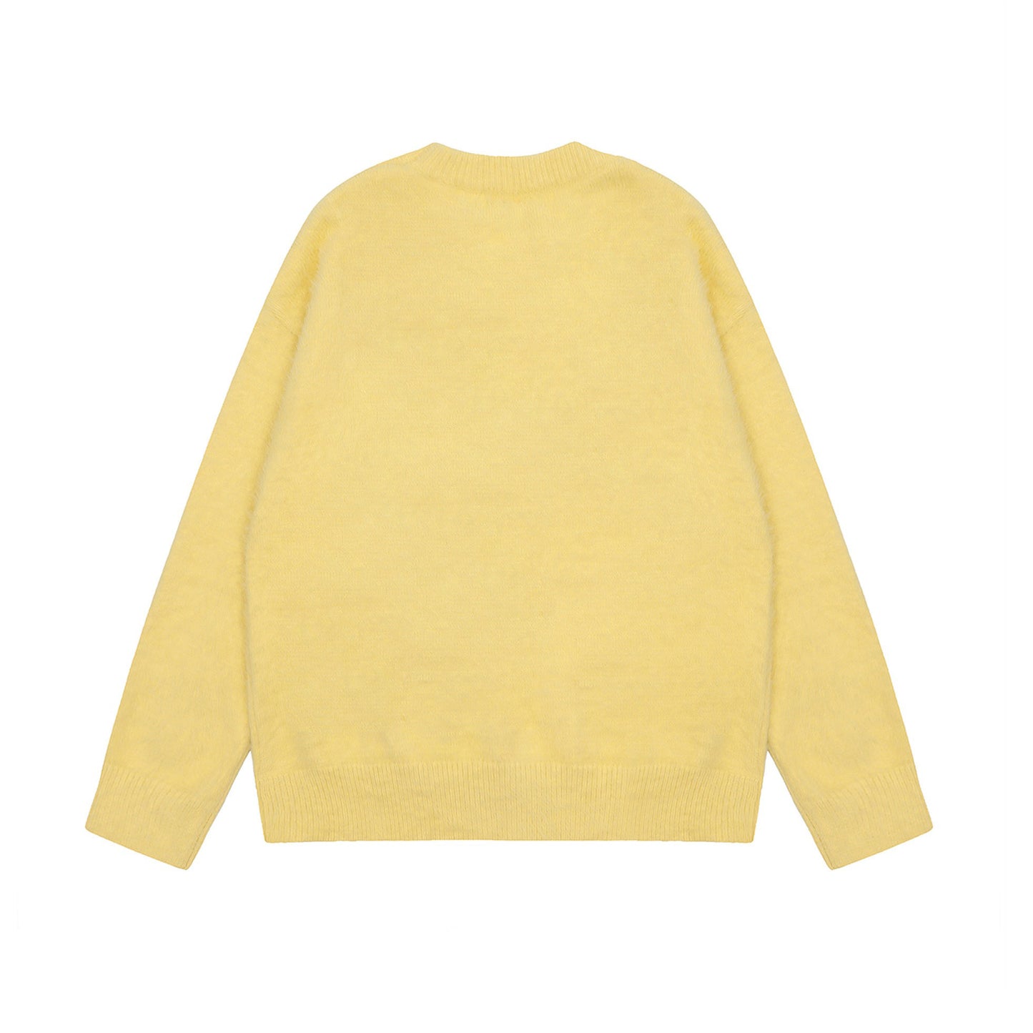 【トップス】猫モチーフ フェイクミンク風ニット 秋冬 ゆったり カップル対応 プルオーバー【FCシリーズ】