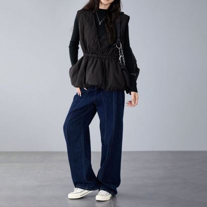 【トップス】日系 春秋新作 ノースリーブ Vネック ベスト