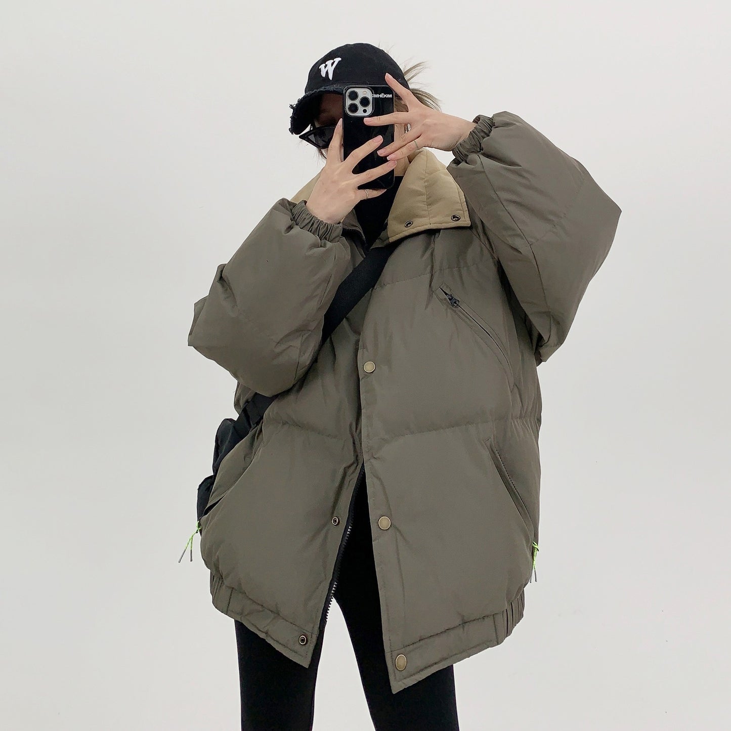 【アウター】デザイン重視♡冬用ショート中綿コート レディース ゆったりカジュアル 小洒落レトロスタイル 綿入れコート【FCシリーズ】