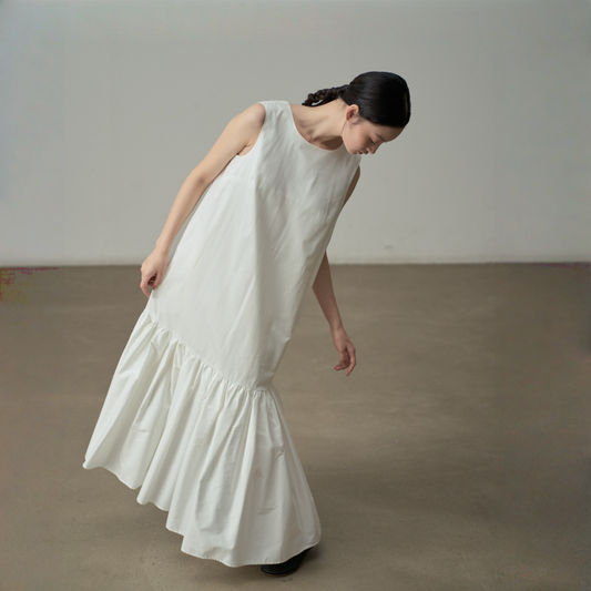 【ワンピース】夏 フレンチ風 クルーネック タンクワンピース 【JZシリーズ】