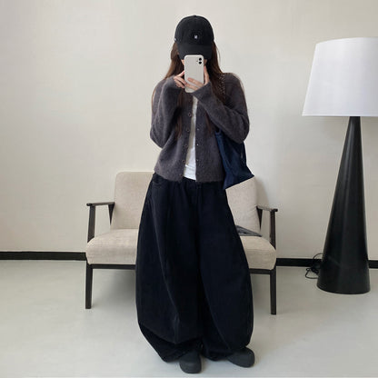 【ボトムス】秋冬 ハイウエスト ウォッシュ加工 おしゃれデニムパンツ【FCシリーズ】