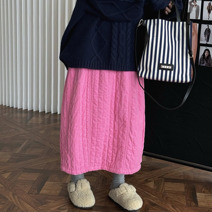 【ボトムス】レトロ シンプル コーデュロイ スカート 軽やか柔らか あったか レディース 冬【JZシリーズ】
