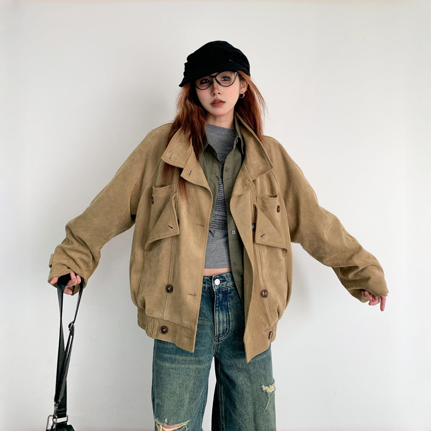 【アウター】新作 香港風 レトロ 春秋 カジュアル ジャケット【FCシリーズ】