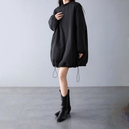 【アウター】春 秋 冬 ドローストリング ポケット 綿入れ ジャケット 【JZシリーズ】