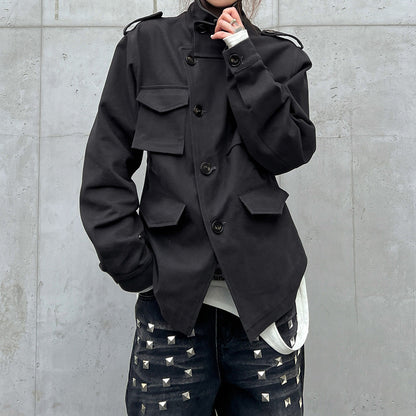 【アウター】高級感 ハイネック レディース クールストリート 多ポケット ジャケット【FCシリーズ】【15～20日内発送】