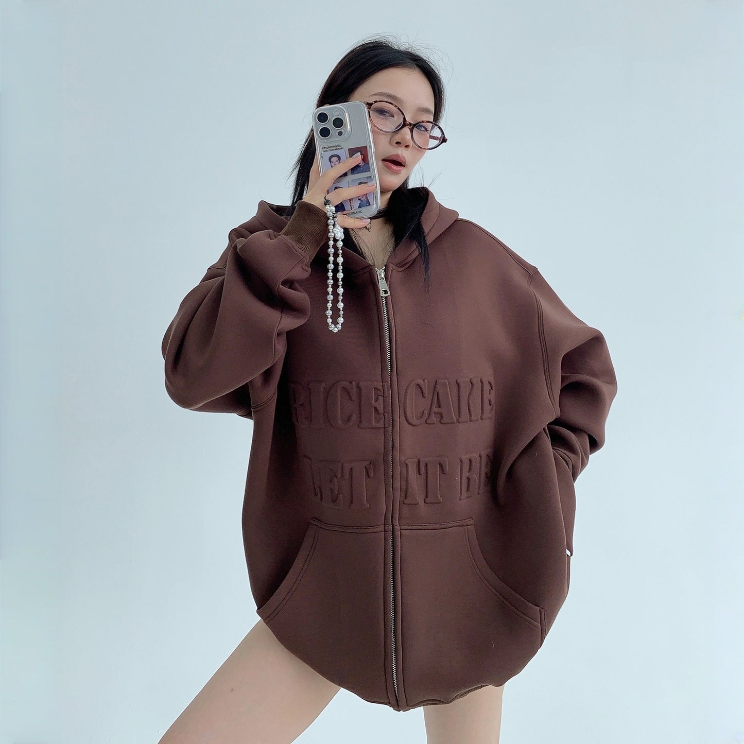 【アウター】春 秋 冬 リラックス感 3Dエンボス フード付き ジャケット 【FCシリーズ】