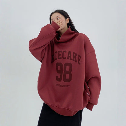 【トップス】裏起毛 ハイネック 春 秋 冬 スウェット パーカー 【FCシリーズ】