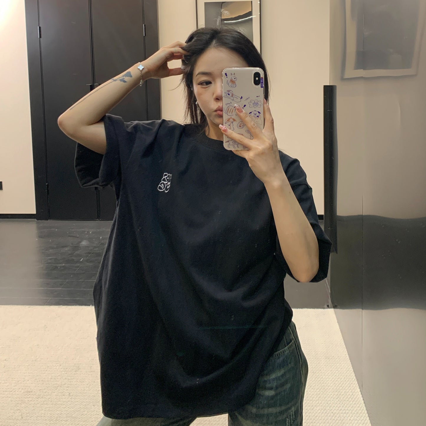 【トップス】Tシャツ レディース 夏 半袖 コットン ゆったり オーバーサイズ クルーネック 人気 リラックスコーデ【FCシリーズ】