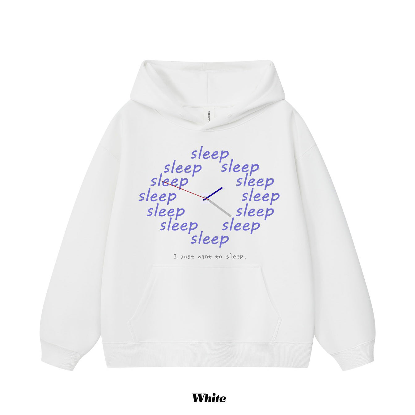 9カラー | S~3XL【トップス】アメリカン風 おやすみモード 時計プリント フーディー 春秋 ルーズ ユニセックス パーカー【FCシリーズ】