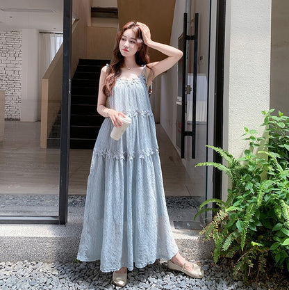 【ワンピース】フレンチ風 美しい 花柄 ノースリーブワンピース【SHシリーズ】