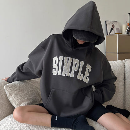 【トップス】ロゴ刺繍入り ゆるシルエット レトロパーカー レディースカジュアル【FCシリーズ】