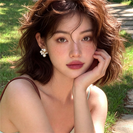 【グッズ】フレンチレトロ パール×ジルコン ピアス 小ぶり 上品高級感 気質 日常通勤 レディースアクセサリー