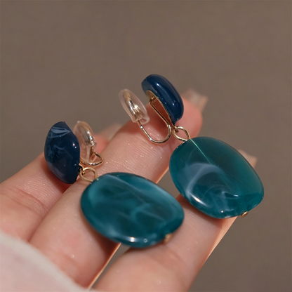 【グッズ】きれいめ ジオメトリック デザイン ピアス イヤリング レディース 韓国風 小顔見え 高見え アクセサリー イヤーカフ